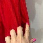 NWT Boutique Women's Dress V Neck Bell Sleeve Tiered Ruffle Pockets red small Photo 6