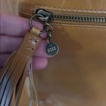 HOBO International Sarah Small Crossbody Leather Purse Tassel Tan Camel Photo 1