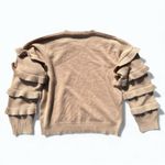 Antonio Melani  Cashmere Ruffle Sleeve Sweater L - Elegant Layering Staple Photo 3