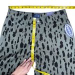 NWT Scoop Seamed Denim Barrel Jeans Wide Leg High Rise Leopard Print Olive SZ 6 Green Photo 7