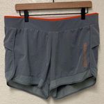 Orangetheory  Women's Athletic Shorts in Gray with Orange Accents Photo 0