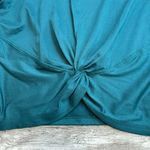 Zobha Women's Twist Front Long Sleeve Athletic Tee T Shirt Dark Teal L LG Large Photo 7