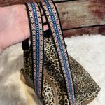 Mossimo Leopard Print Tote Bag XL 24x16x8 Duffel Duffle Bag Cheetah Animal Zip Brown Photo 2