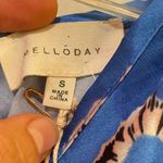 MELLODAY  Blue Floral Asymmetrical Midi Skirt Photo 1