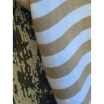 Vintage Carriage Court Women's Knit Short Sleeve Shirt, size Large Tan Photo 2