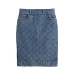 J.Crew  Blue Denim Pencil Skirt Photo 2