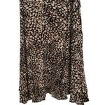 Free People French Quarter Wrap Mini Dress Medium Cheetah Print Photo 5