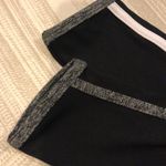 Strut this  Black Leggings w. White & Grey Side Stripes Photo 1