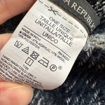 Banana Republic Large Check Plaid Navy Blue Eyelash Fringe Scarf Photo 4