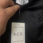 Stylish Black Boyfriend Jeans with White Side Stripe Size M Photo 8