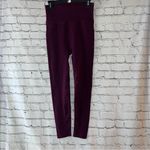 Fabletics Sculpt Knit High Rise Wine Color Leggings Size 1X Photo 1