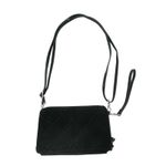 Vera Bradley Black Quilted Crossbody Travel Bag Double Zip Wallet RFID GUC Photo 2