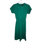 Vintage Jean Leslie Two Piece Green Dress Set Size 4P Photo 9