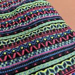 Shrinking Violet  size large side zip mini skirt not lined neon pattern retro Photo 2