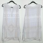 Free People  Love Story Beaded Mini Dress in White Photo 1