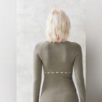 Urban Outfitters BDG  Long Sleeve Edison Mini Dress Olive Green Size M NWT Photo 3