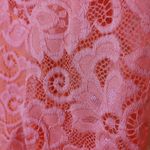 Charlotte Russe Size Medium Neon Pink Cropped Lace Top Going Out Festival Rave Photo 7