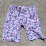 Lilly Pulitzer Fairway Luxletic Golf Shorts in Pink Talk Birdie to Me Photo 0