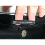 ZARA  Trafaluc Denimwear Black Skinny Jeans White Side Striped Womens 6 Stretch Photo 4