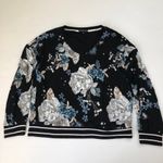 P.J. Salvage Track Star Floral Long Sleeve Top, L Photo 2