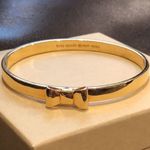 Kate Spade  Gold Bangle Bracelet With Gold Bow Photo 0