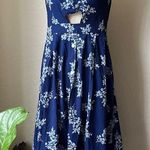 Ecowish NWT  Blue and White Floral Print Dress Photo 0
