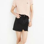 Madewell Black Rigid Denim A-Line Mini Skirt 29 Photo 28