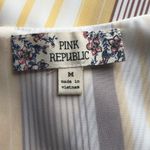 Pink republic  Yellow & Brown Striped Tank Cami Top size Medium Photo 8