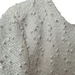 Jennifer Lopez  Long Sleeve Textured Knit Embellished with Beads. Ivory Color. M Photo 3