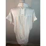 Quince NWT Vintage Wash Tencel Camp Shirt In White Size XS Photo 3