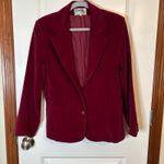 Tiana Creations Red Velvet Sz M/ L– Holiday Party Jacket Cotton Velvet Size L Photo 2