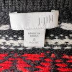 J.Jill Womens Christmas Reindeer Wool Blend Cardigan Size S Photo 2