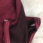 Altar'd State ALTAR"D STATE Burgundy Faux Suede Halter Mini Dress Size Small Sleeveless Fall Photo 6