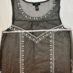 Alfani Vintage  Black Sheer Lace Embroidered Tunic - M Photo 13