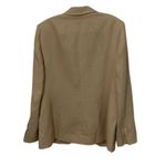 Brooks Brothers 346 Tan Linen Blazer Jacket Womens Size 14 NEW Business Preppy Photo 4