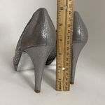 Adrianna Papell  Foxy Silver Sterling Pumps Formal Women Shoes Size 6.5M Wedding Photo 10
