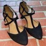 Xhilaration Xhiliration black suede pointed strappy sandals Photo 0