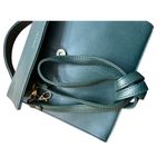 Esprit Vintage 90s  Women's Green Leather Adjustable Straps Crossbody Bag Photo 2