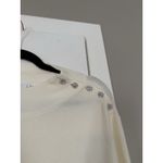 Chico's Rhinestone Bling Shoulder Detail Cream White Sweater Cozy Holidays NWT Photo 6