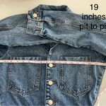 ZARA Worker Style Denim Jumpsuit Overalls Wide Leg Long Sleeve Size Small Photo 3