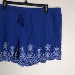Loft ladies deep blue elastic waist casual shorts size XL flowy lightweight cute Photo 1