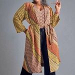 CAbi  Style 5664 Poet Jacket Kimono Tunic Belted with Pockets Size Medium Boho Photo 1