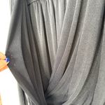 Free People Intimately Turnt Draped Bodysuit Black Long Sleeve Size Small Photo 6