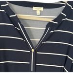 Talbots ✨  BUTTON-FRONT STRIPE JERSEY MAXI SZ LARGE DRESS✨ Photo 8