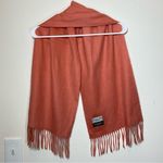 Christian Dior Echarpes | Vintage Acryllic Scarf with Fringe in Salmon/Pink Photo 6