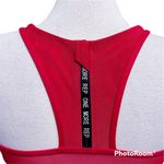 Zyia Active Red Sheer Mesh Paneling Back Zip Up One More Rep Sports Bra Medium Photo 4