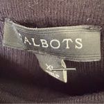 Talbots  Knit Jersey Black XL Light Flare Pull On Skirt NWT Photo 4