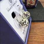 House of Harlow 1960 | Silver & Dalmatian Jasper Hoops Photo 3