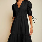 Nation Ltd 

Dustin romantic midi dress in jet black size‎ xxl NWT Photo 0