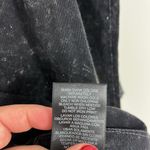 Norma Kamali 2XL Black Distressed Scoop Neck Long Sleeve T-Shirt Top Photo 4